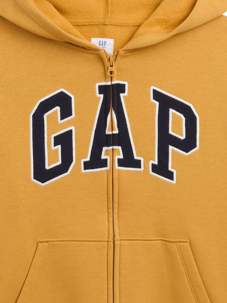 Rumena - Gap Relaxed Logo Zip-Up Hoodie (4-13yrs) - Slika 3 iz 3