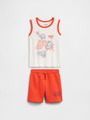 Gap Orange Spider-Man Two-Piece Tank Top Outfit Set (6mths-5yrs) - Image 1 of 3