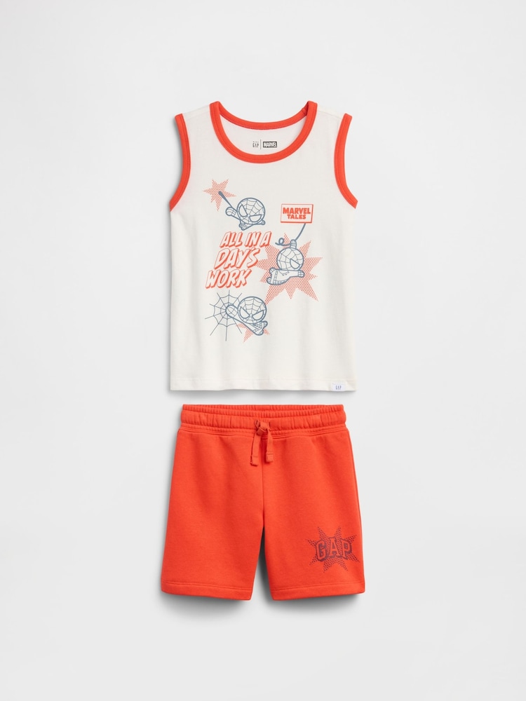 Gap Orange Spider-Man Two-Piece Tank Top Outfit Set (6mths-5yrs) - Image 1 of 3 Gap Orange Spider-Man Two-Piece Tank Top Outfit Set (6mths-5yrs) - Image 1 of 3