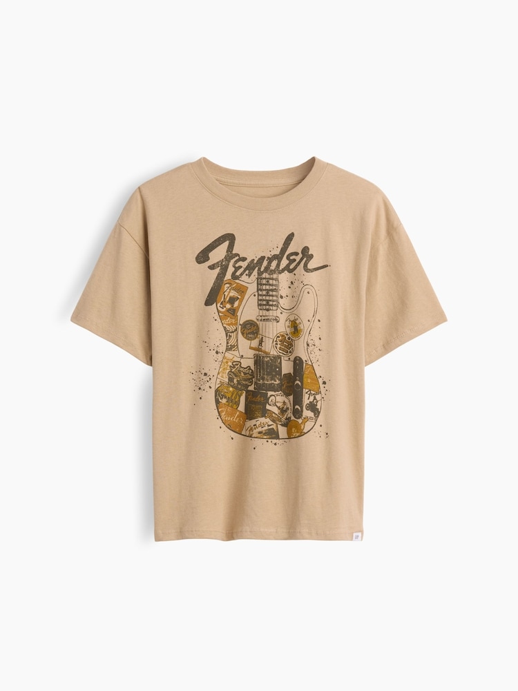 Gap Brown Guitar Relaxed Graphic Short Sleeve T-Shirt (4-13yrs) - Image 1 of 3 Gap Brown Guitar Relaxed Graphic Short Sleeve T-Shirt (4-13yrs) - Image 1 of 3