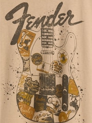Gap Brown Guitar Relaxed Graphic Short Sleeve T-Shirt (4-13yrs) - Image 3 of 3