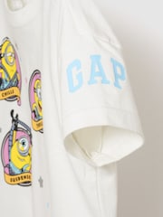 Gap Cream Minions Graphic Short Sleeve T-Shirt (6mths-5yrs) - Image 3 of 5
