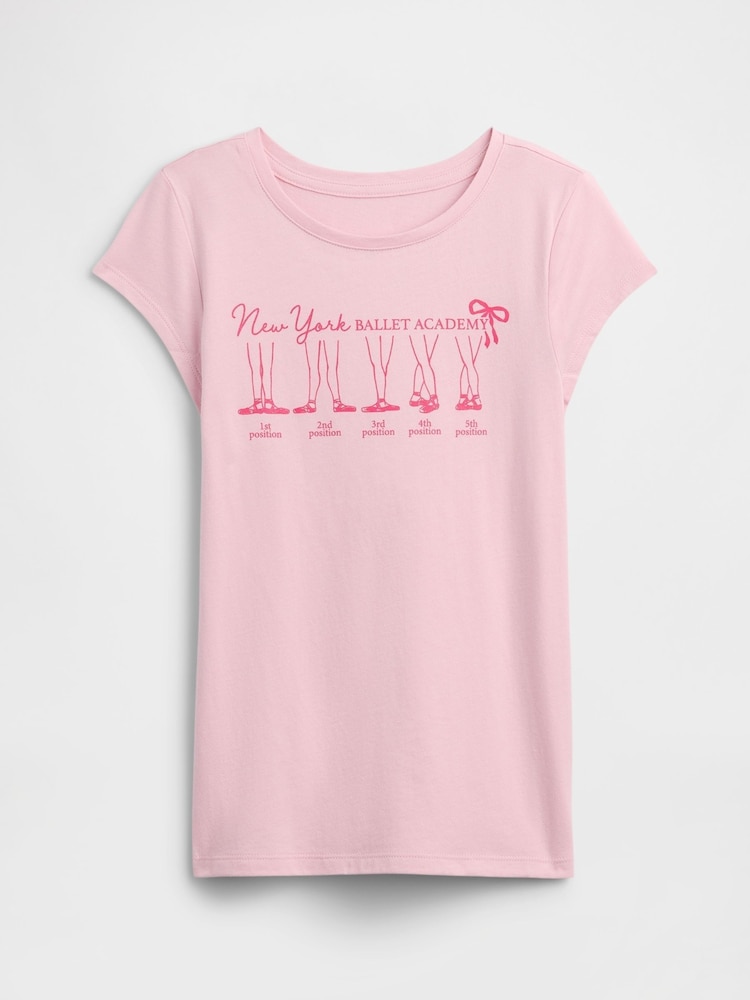 Pink / Lyserød Ballet - Gap Kids Graphic T-Shirt (4-13yrs) - Billede 1 af 3 Pink / Lyserød Ballet - Gap Kids Graphic T-Shirt (4-13yrs) - Billede 1 af 3