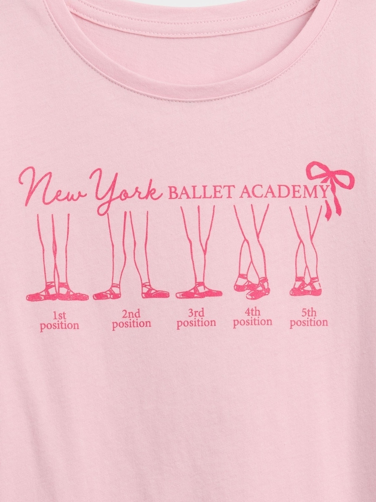 Pink / Lyserød Ballet - Gap Kids Graphic T-Shirt (4-13yrs) - Billede 3 af 3 Pink / Lyserød Ballet - Gap Kids Graphic T-Shirt (4-13yrs) - Billede 3 af 3