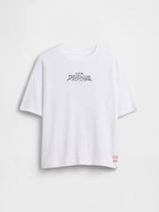 Weiß Spider-Man - Gap Marvel Oversized Graphic Short Sleeve T-Shirt (4-13yrs) - Bild 1 von 3