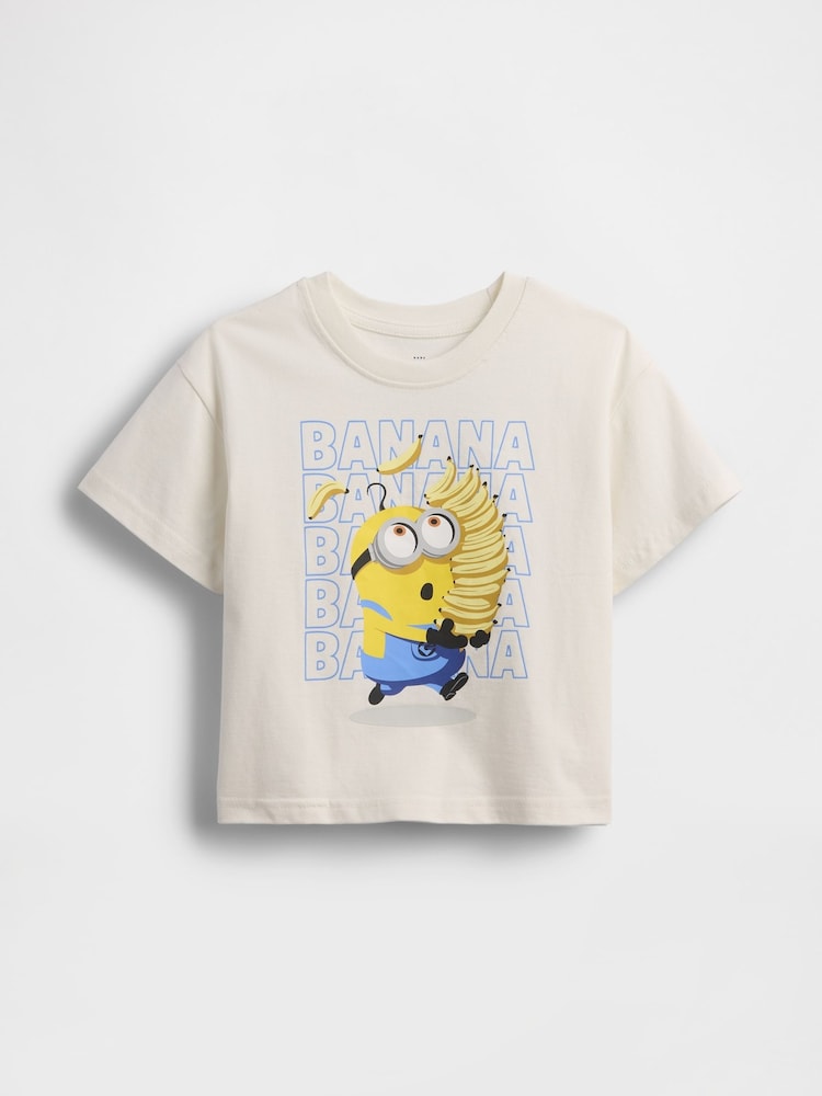 Crema - Gap Oversized Graphic Short Sleeve T-Shirt (6mths-5yrs) - Imagen 1 de 3