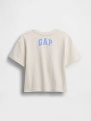 Crema - Gap Oversized Graphic Short Sleeve T-Shirt (6mths-5yrs) - Imagen 2 de 3