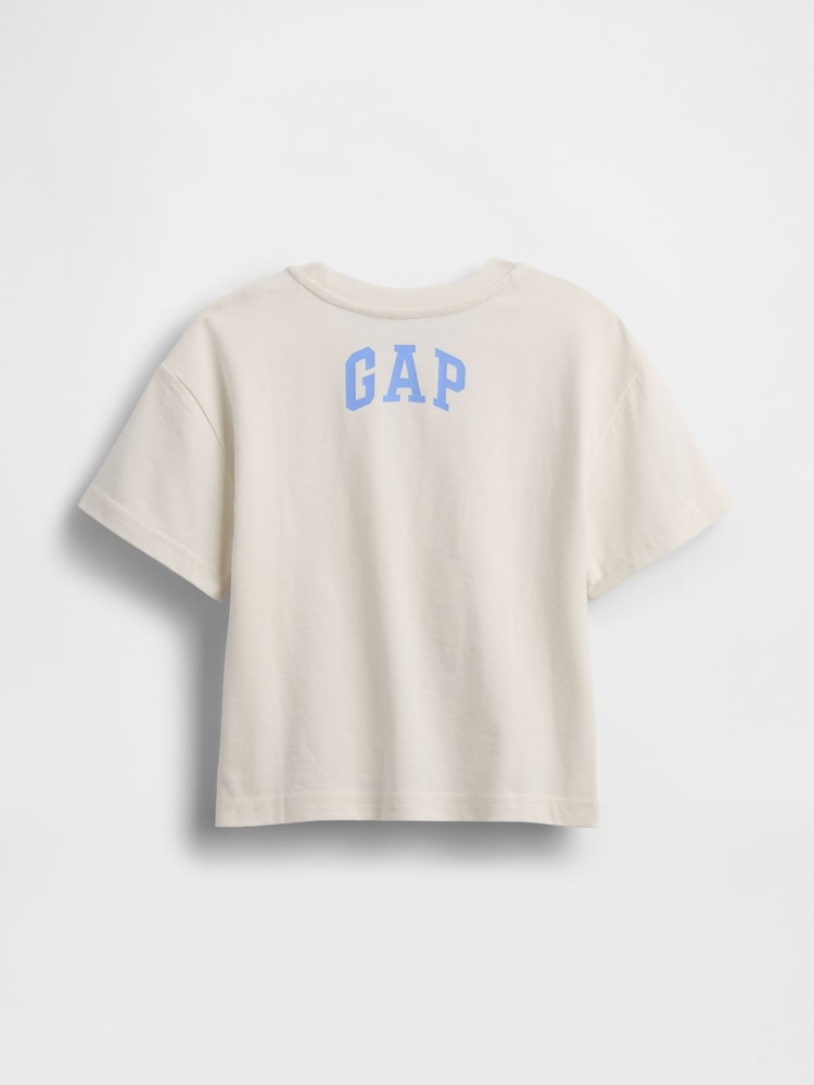 Crema - Gap Oversized Graphic Short Sleeve T-Shirt (6mths-5yrs) - Imagen 2 de 3