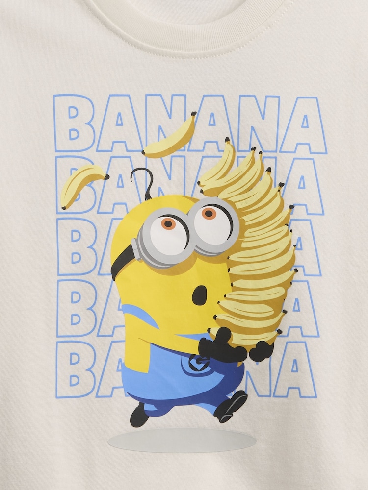 Crema - Gap Oversized Graphic Short Sleeve T-Shirt (6mths-5yrs) - Imagen 3 de 3
