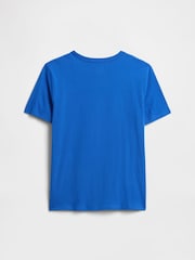Gap Vivid Blue Palm Graphic Short Sleeve T-Shirt (4-13yrs) - Image 2 of 3