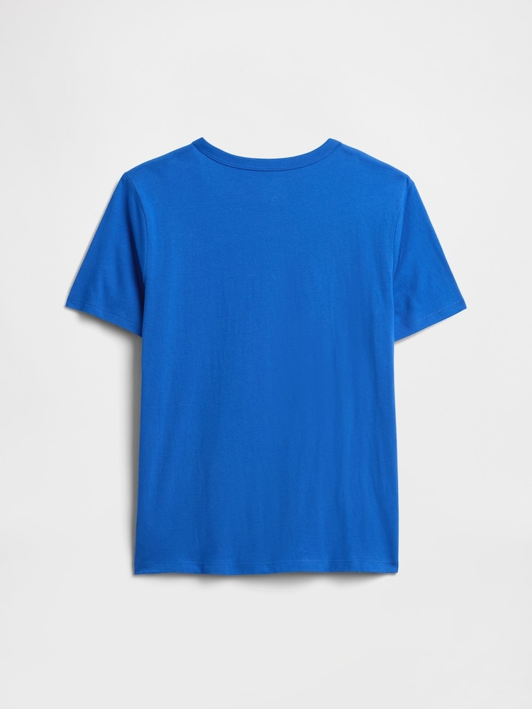 Gap Vivid Blue Palm Graphic Short Sleeve T-Shirt (4-13yrs) - Image 2 of 3 Gap Vivid Blue Palm Graphic Short Sleeve T-Shirt (4-13yrs) - Image 2 of 3