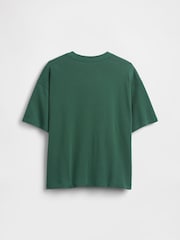 Green The Hulk - Gap Marvel Oversized Graphic Short Sleeve T-Shirt (4-13yrs) - Bild 2 von 3