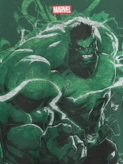 Green The Hulk - Gap Marvel Oversized Graphic Short Sleeve T-Shirt (4-13yrs) - Bild 3 von 3