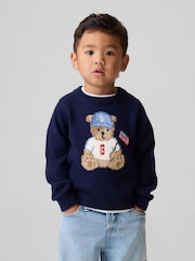 Gap Navy Brannan Bear American Jumper (6mths-5yrs) - Image 1 of 4