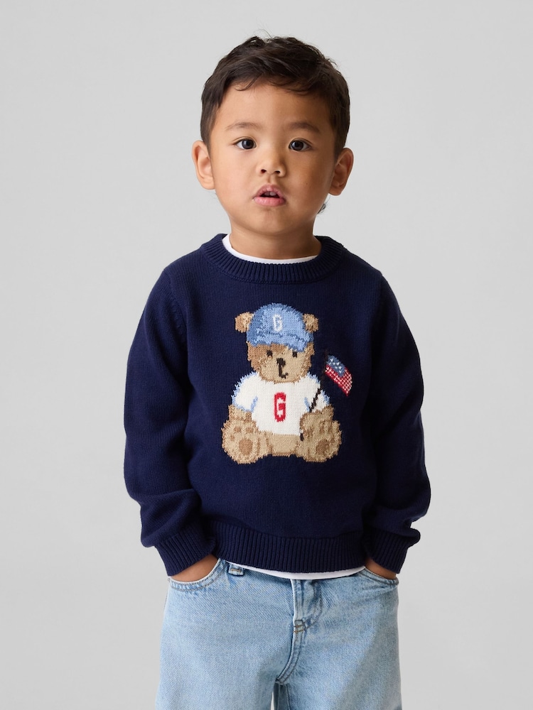 Gap Navy Brannan Bear American Jumper (6mths-5yrs) - Image 1 of 4