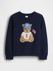 Gap Navy Brannan Bear American Jumper (6mths-5yrs) - Image 2 of 4