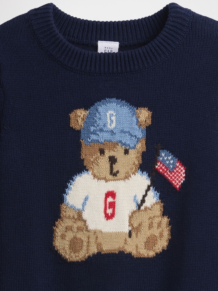 Gap Navy Brannan Bear American Jumper (6mths-5yrs) - Image 4 of 4