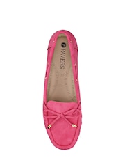 Pavers Pink Bow Detailed Moccasins Shoes - Image 4 of 5