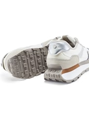 Moda in Pelle White Dorea Lace Up Trainers - Image 3 of 4