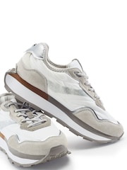 Moda in Pelle White Dorea Lace Up Trainers - Image 4 of 4