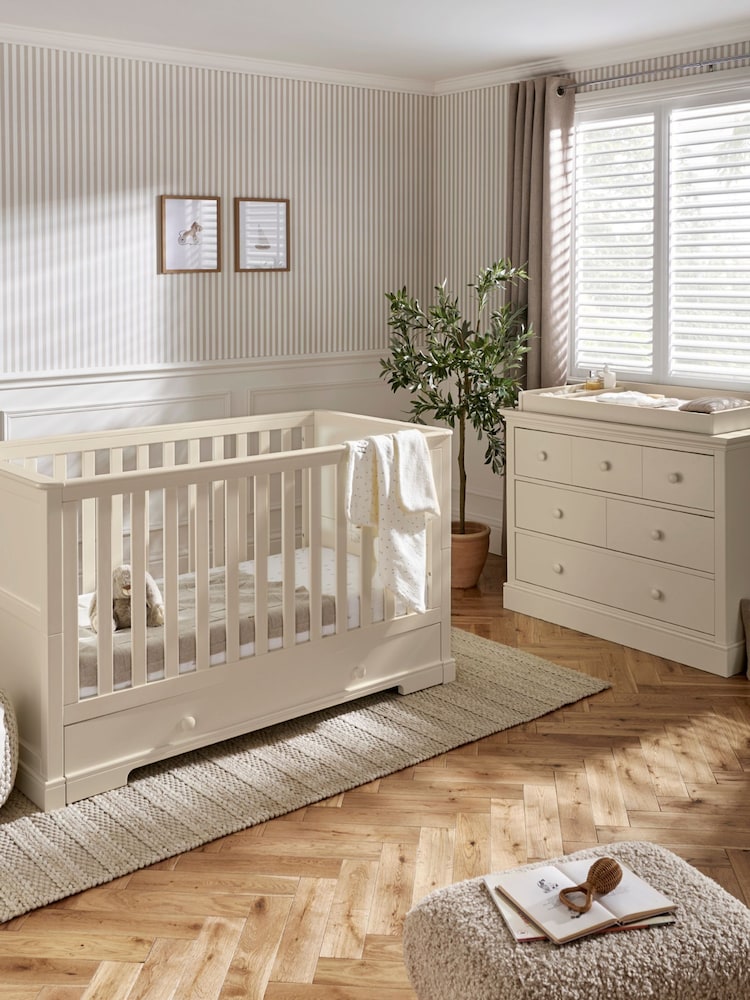 Mamas & Papas Cashmere Oxford 2 Piece Nursery Furniture Set - Image 1 of 12 Mamas & Papas Cashmere Oxford 2 Piece Nursery Furniture Set - Image 1 of 12
