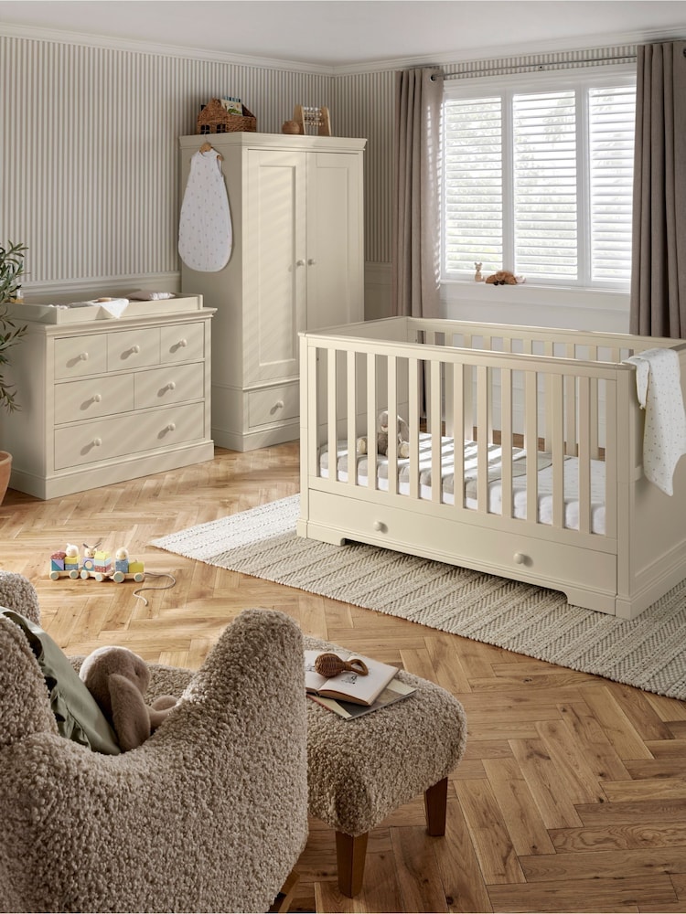 Mamas & Papas 3 Piece Cashmere Oxford Nursery Furniture Set - Image 1 of 12