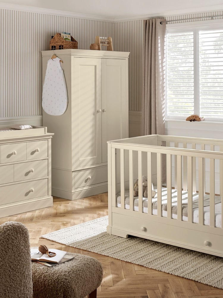 Mamas & Papas 3 Piece Cashmere Oxford Nursery Furniture Set - Image 2 of 12