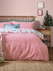 Furn Multi Winter Woodland Reversible Christmas Duvet Cover and Pillowcase Set - Image 2 of 4