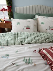 Wylder Christmas Tree Lane Reversible Duvet Cover and Pillowcase Set - Kuva 3 / 4