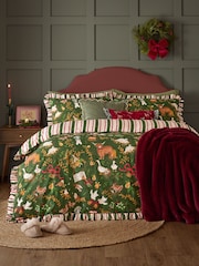 Furn Twelve Days Reversible Christmas Duvet Cover and Pillowcase Set - Imagen 1 de 4