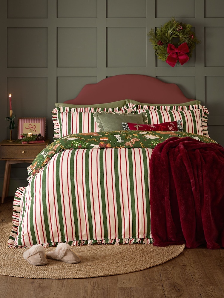 Furn Twelve Days Reversible Christmas Duvet Cover and Pillowcase Set - Imagen 2 de 4 Furn Twelve Days Reversible Christmas Duvet Cover and Pillowcase Set - Imagen 2 de 4