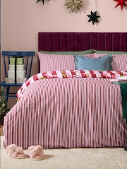 Furn Berry Christmas Ornaments Reversible Duvet Cover and Pillowcase Set - Image 2 of 4