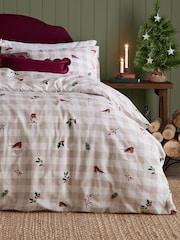 Wylder Natural Robins Reversible Duvet Cover and Pillowcase Set - Image 3 of 3