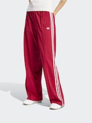 adidas Originals Red/White Firebird Loose Track Pant Trousers - Image 1 of 6