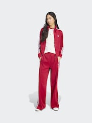 adidas Originals Red/White Firebird Loose Track Pant Trousers - Image 3 of 6