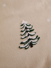 Furn Natural Loop Tuft Christmas Pine Tree Reversible Duvet Cover and Pillowcase Set - Image 3 of 4