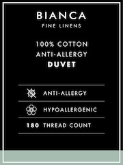 Bianca 180TC Cotton Anti Allergy White Duvet - 画像 3 / 4