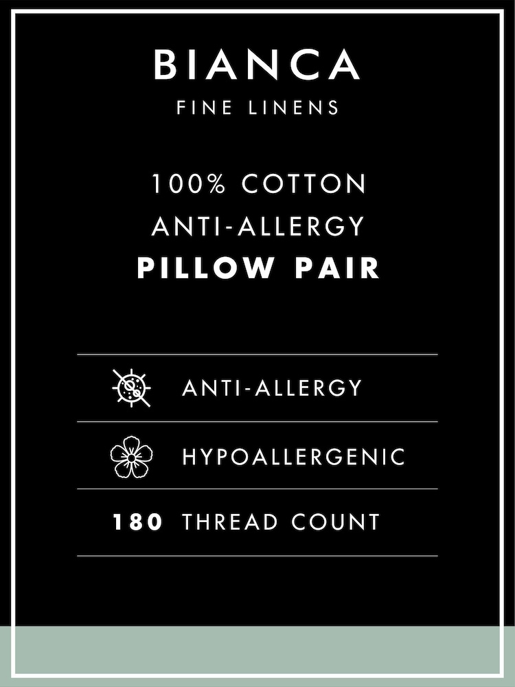 Bianca 180TC Cotton Anti Allergy Pillow - Image 4 of 4