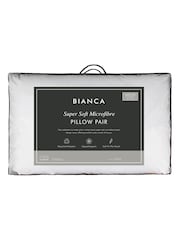 Bianca Soft Microfibre Pillow Pair - Image 2 of 4