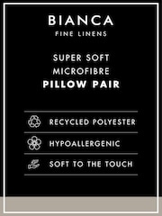 Bianca Soft Microfibre Pillow Pair - Image 4 of 4