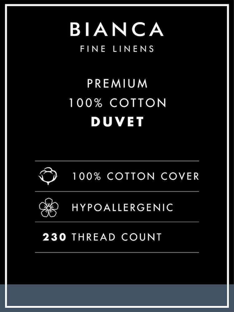 Bianca Premium Cotton Stripe 10.5 Tog Duvet - Image 4 of 4