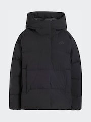 adidas Black Helionic Down Puffer Hooded Jacket - Image 6 of 6