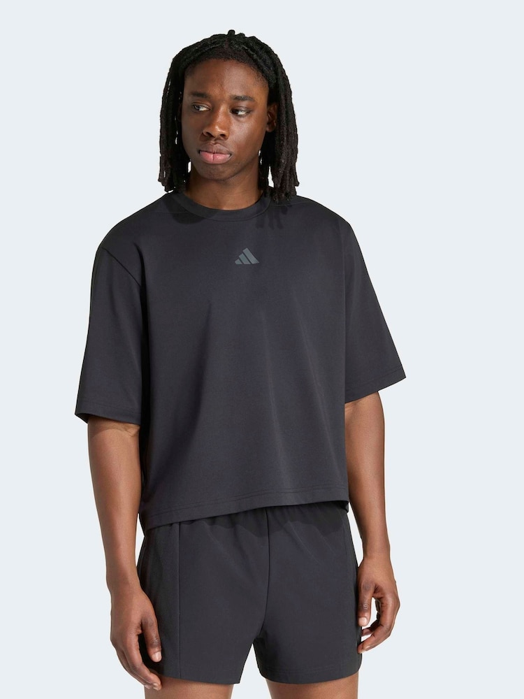 adidas Black Primelift Short T-Shirt - Image 1 of 5 adidas Black Primelift Short T-Shirt - Image 1 of 5