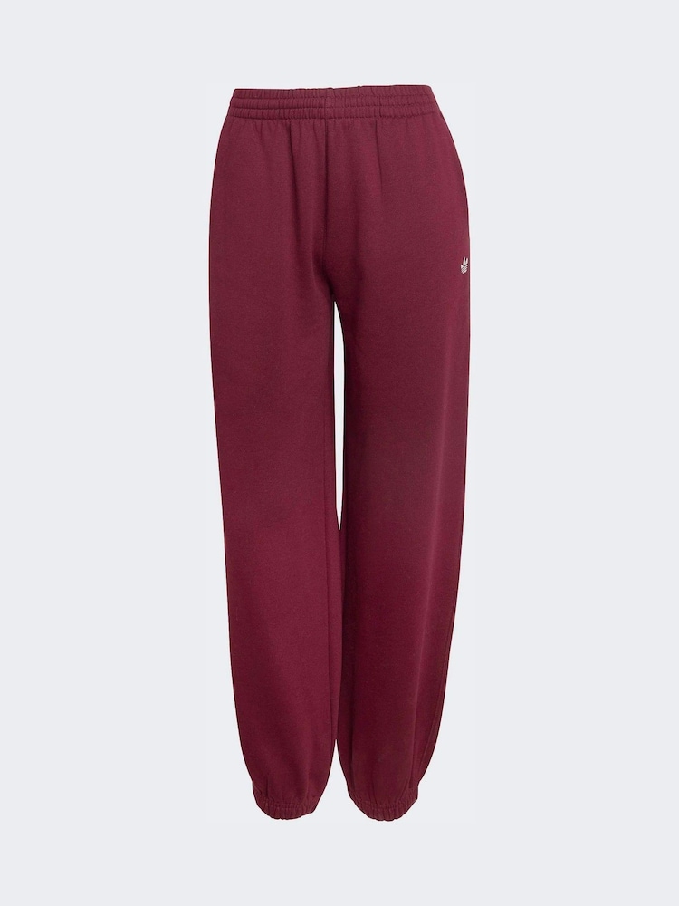 adidas Originals Red Essentials Loose Fleece Joggers - Image 6 of 6 adidas Originals Red Essentials Loose Fleece Joggers - Image 6 of 6