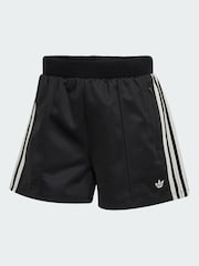 adidas originals Black Sprinter Shorts With Knitted Crochet Details - Image 6 of 6