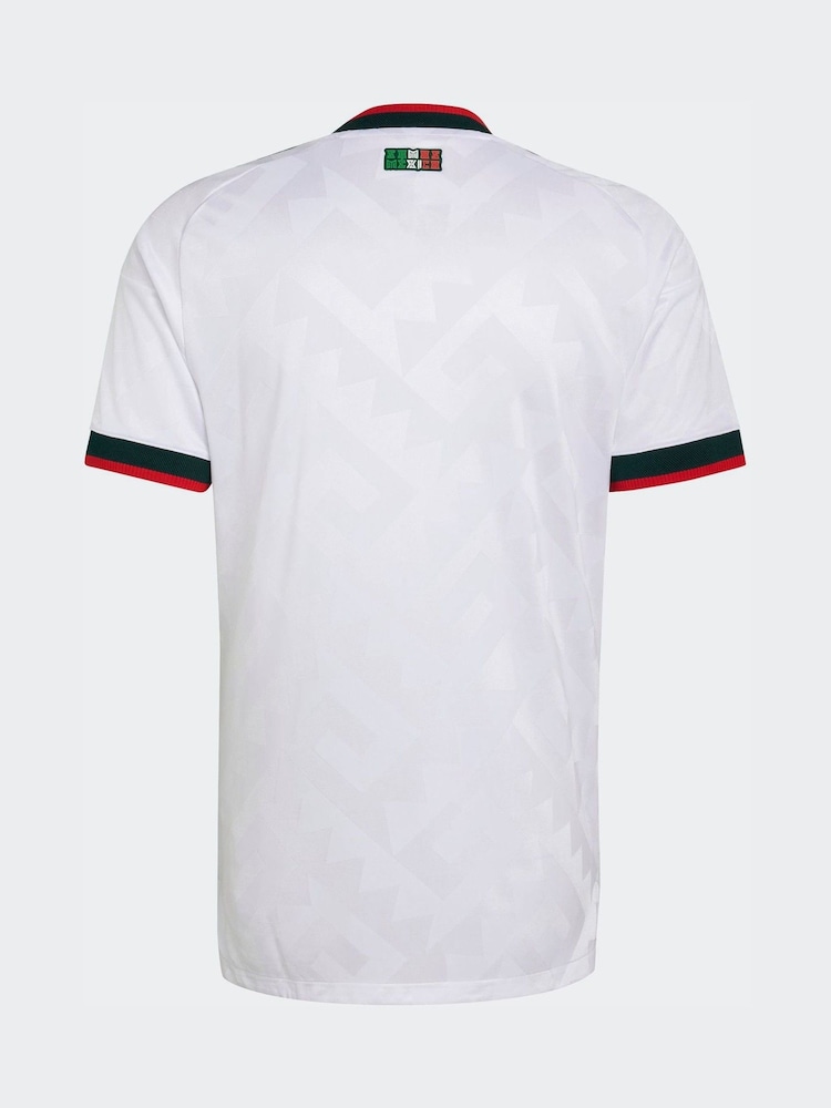 adidas White Mexico 26 Away Authentic Jersey - Image 7 of 7