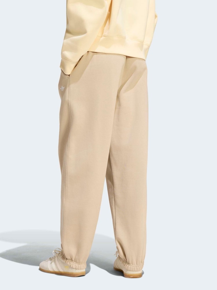 adidas Originals Cream Essentials Loose Fleece Joggers - Image 2 of 6 adidas Originals Cream Essentials Loose Fleece Joggers - Image 2 of 6