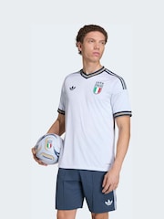 adidas White Italy 26 Away Authentic Jersey - Image 1 of 7