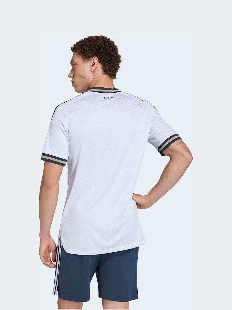 adidas White Italy 26 Away Authentic Jersey - Image 2 of 7 adidas White Italy 26 Away Authentic Jersey - Image 2 of 7