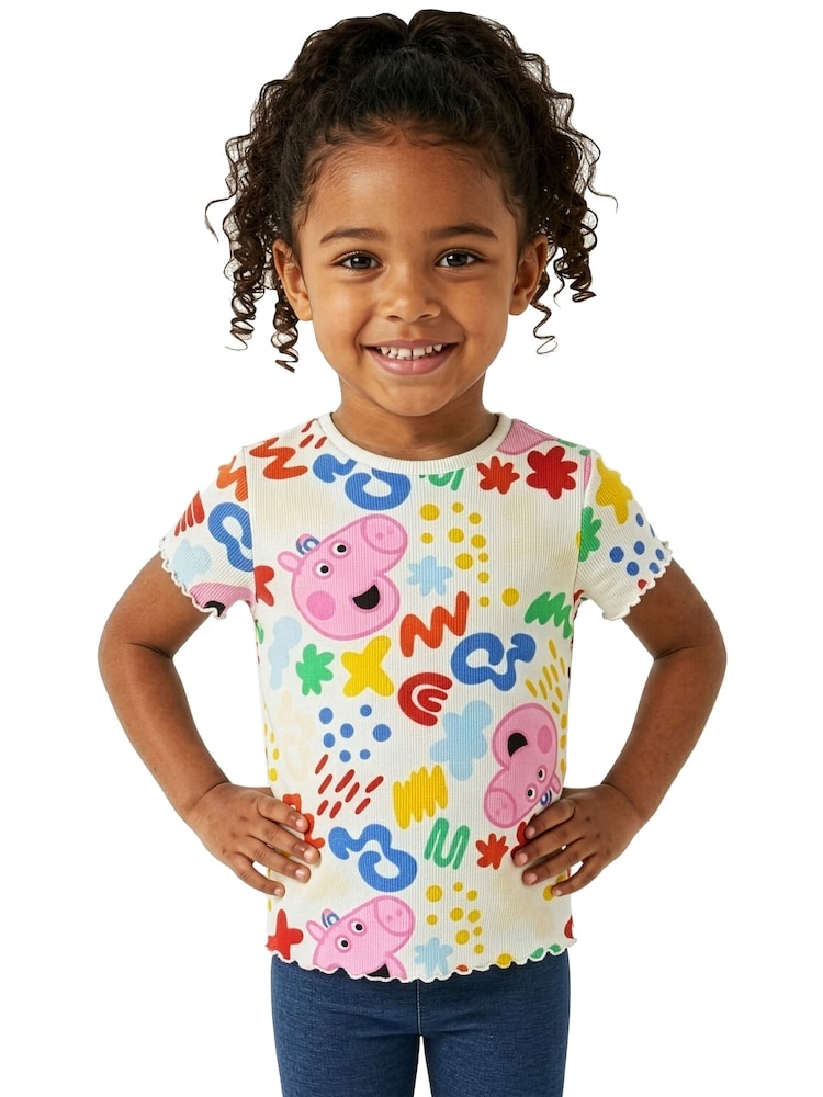 Character Blue Peppa Pig T-Shirt And Pinafore Set - Image 10 of 10
